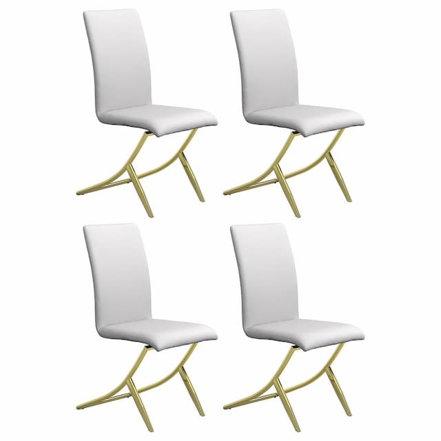 Carmelia Upholstered Dining Side Chair White (Set of 4)