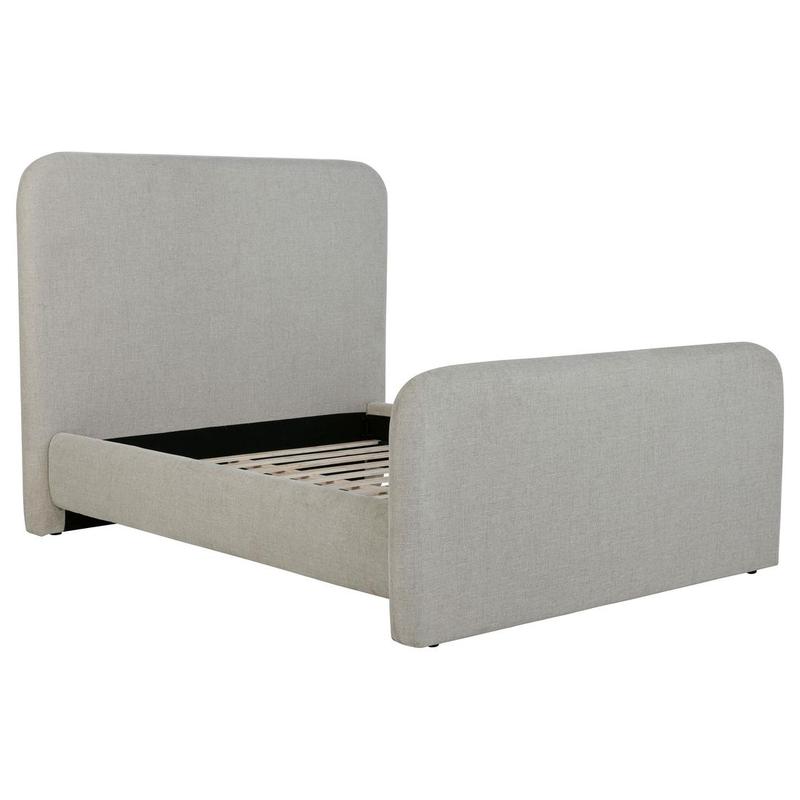 Wren Upholstered Queen Panel Bed Grey