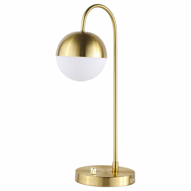Merrick 21-inch Spherical Arched Bedside Table Lamp Gold