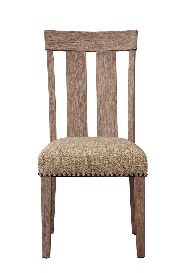 Nathaniel Fabric & Maple Side Chair (Set-2)