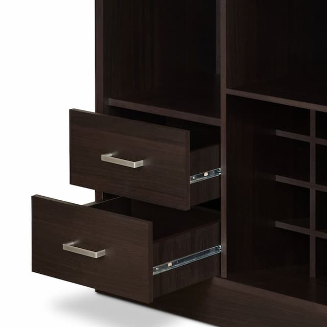 Hazen Espresso Wine Cabinet