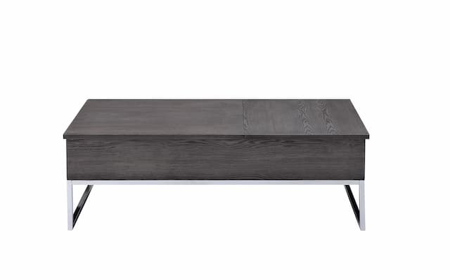 Iban Gray Oak & Chrome Coffee Table W/Lift Top