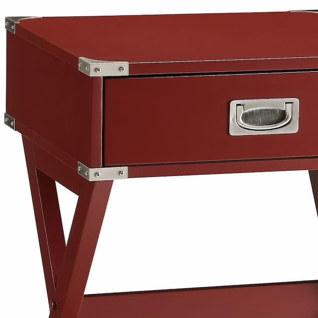 Babs Red Accent Table