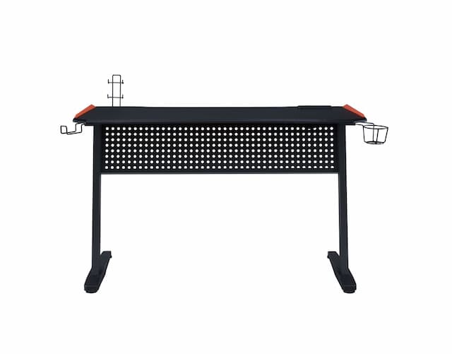 Dragi Black & Red Finish Gaming Desk W/USB