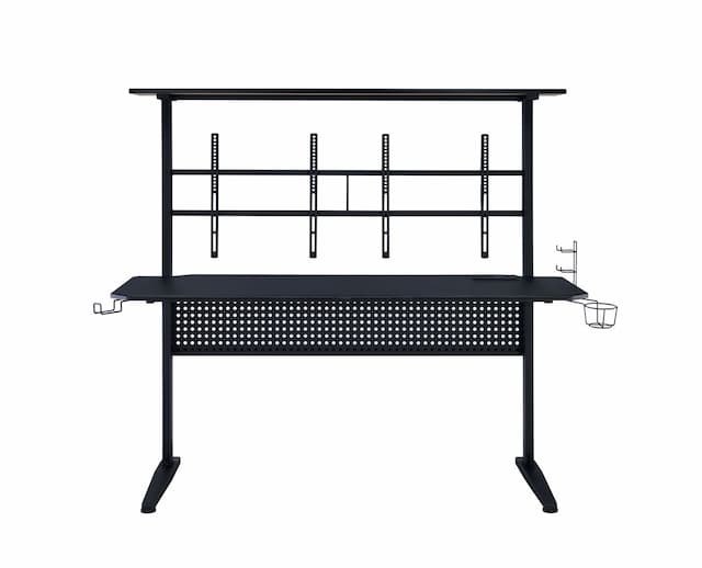 Canzi Black Finish Gaming Desk W/USB