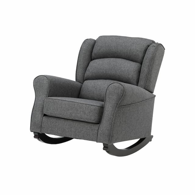 Fabien Gray Fabric Rocking Chair