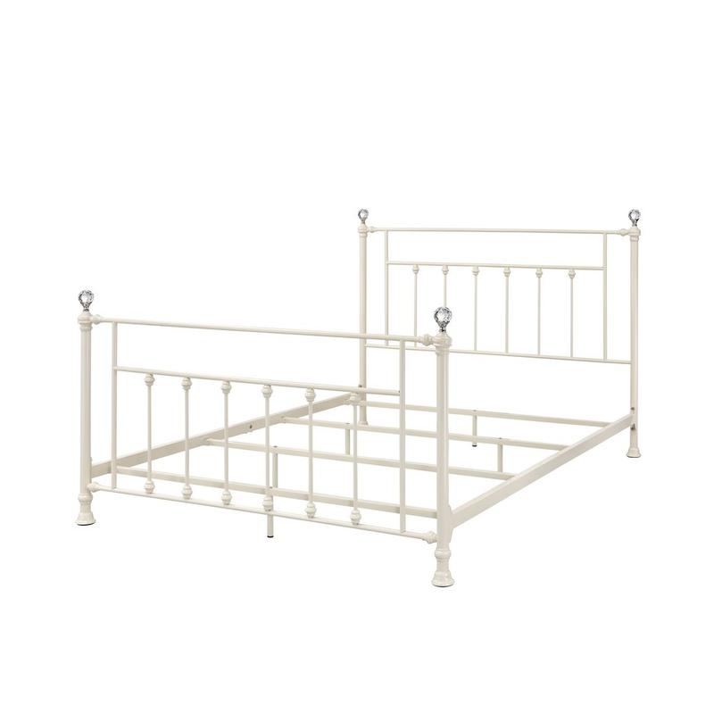 Comet White Finish Queen Bed