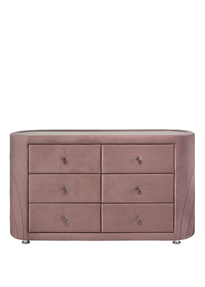 Salonia Pink Velvet Dresser