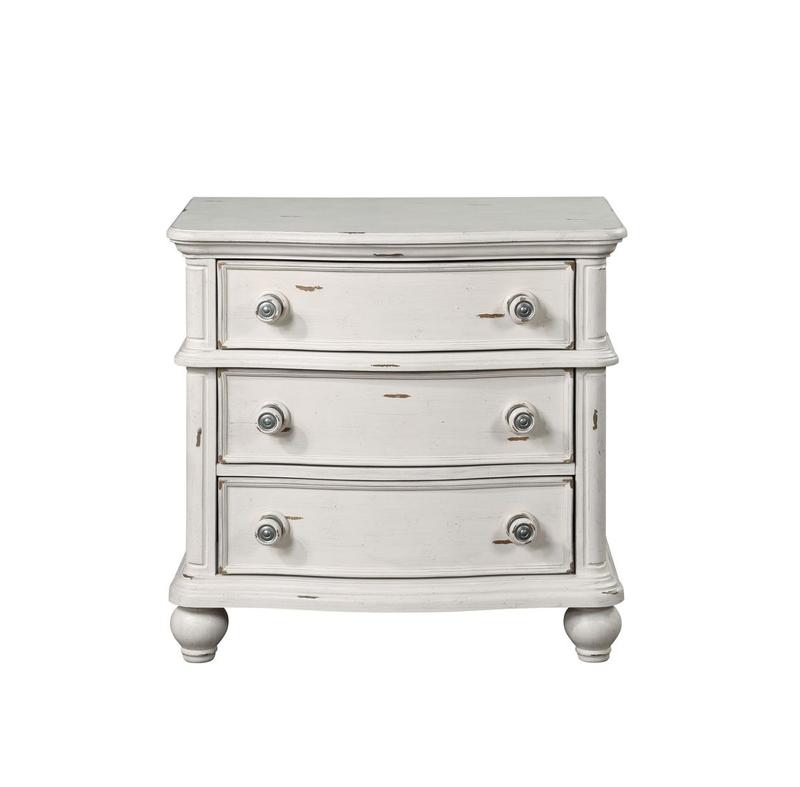 Jaqueline Antique White Finish Nightstand