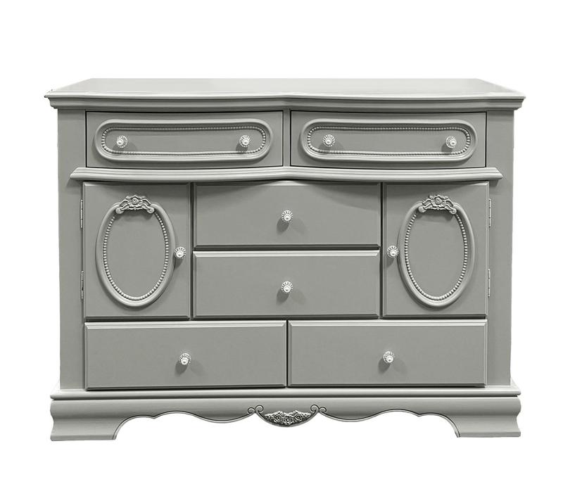 Flora Gray Finish Dresser W/Door