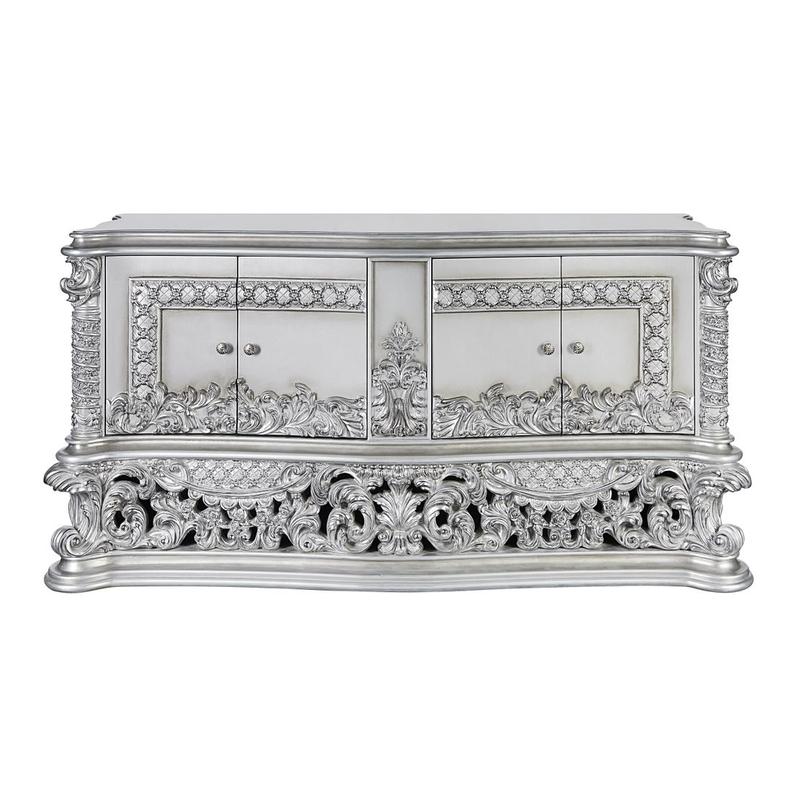 Valkyrie Antique Platinum Finish Server