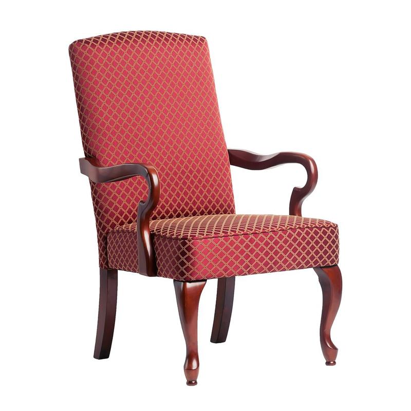 Derby Red Gooseneck Arm Chair