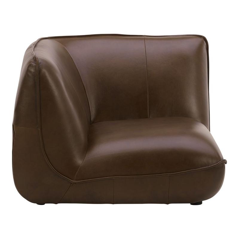 ZEPPELIN LEATHER CORNER CHAIR