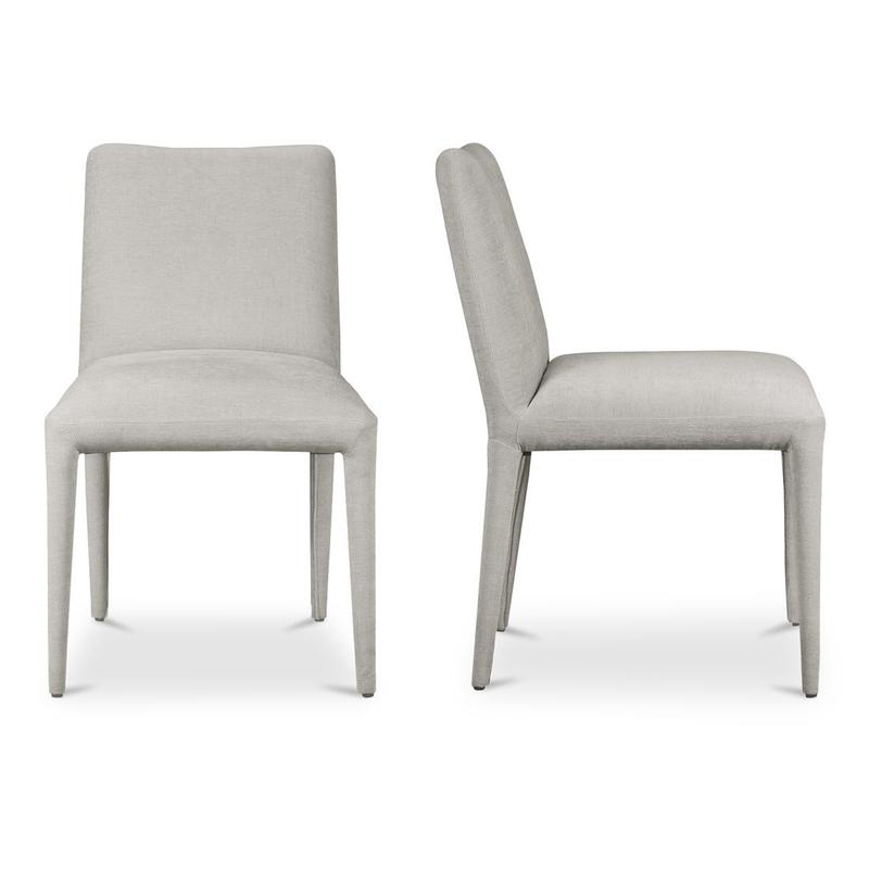 CALLA DINING CHAIR LIGHT GREY-SET OF TWO