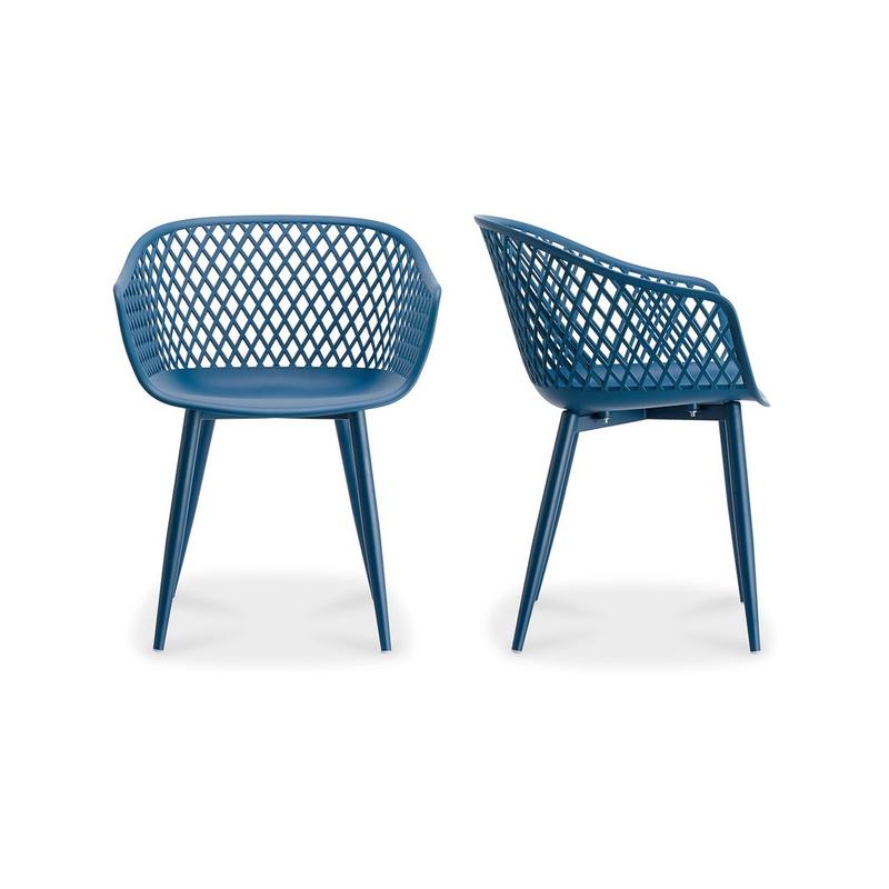 PIAZZA OUTDOOR CHAIR BLUE-SET OF TWO
