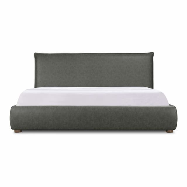 Luzon Queen Bed Slate Vegan Leather