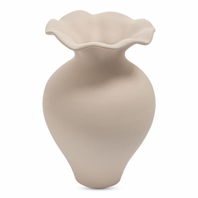 RUFFLE 12IN DECORATIVE VESSEL