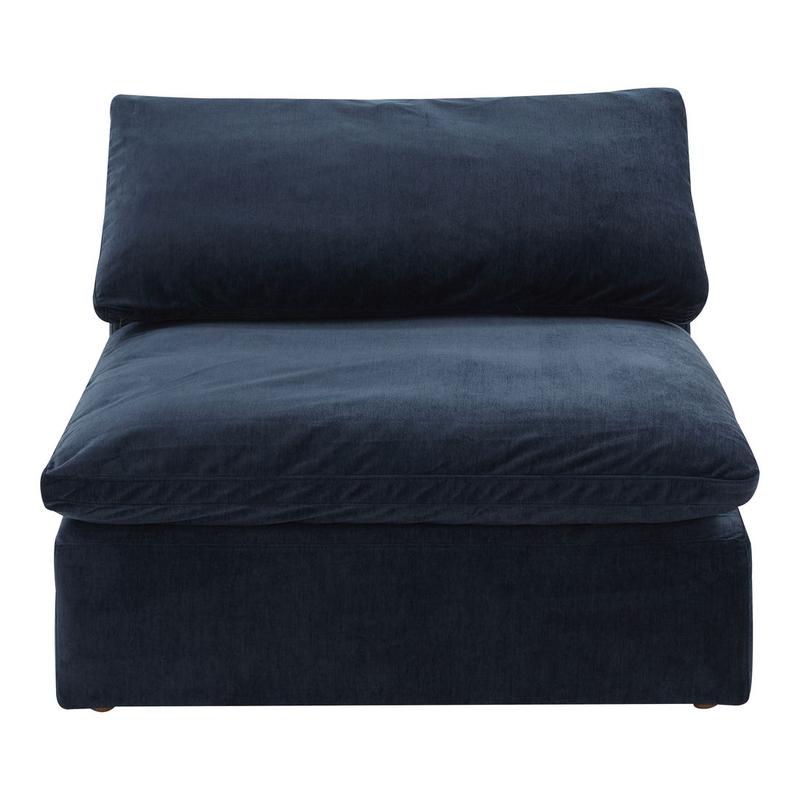 Clay Slipper Chair Performance Fabric Nocturnal Sky