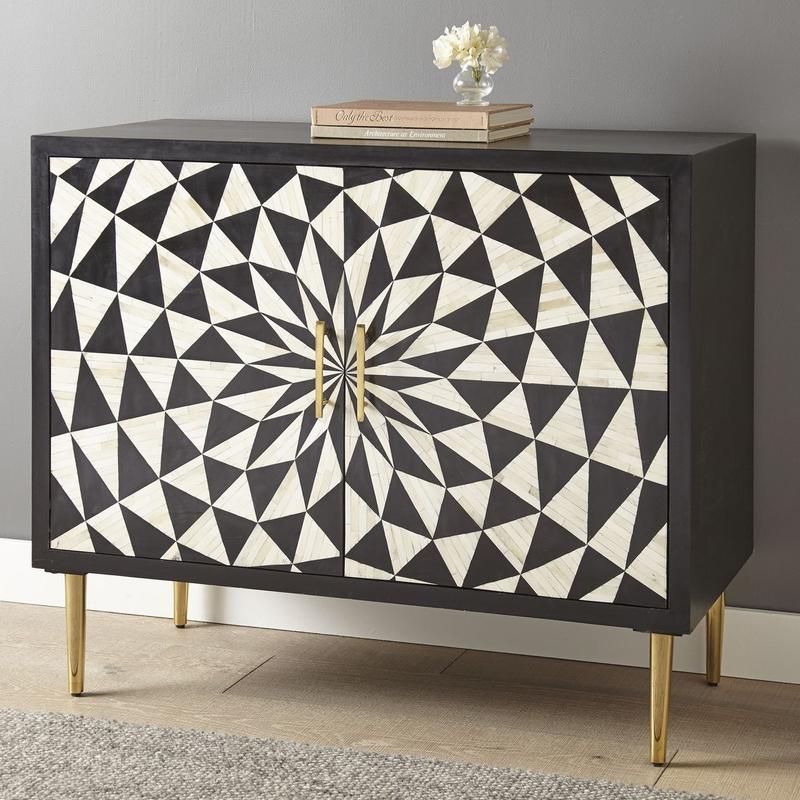 Benzara 2 Door Accent Cabinet