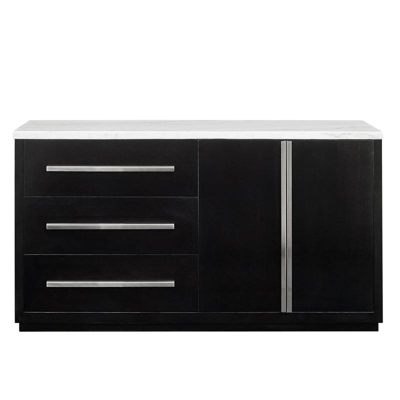 Camila White Marble Credenza
