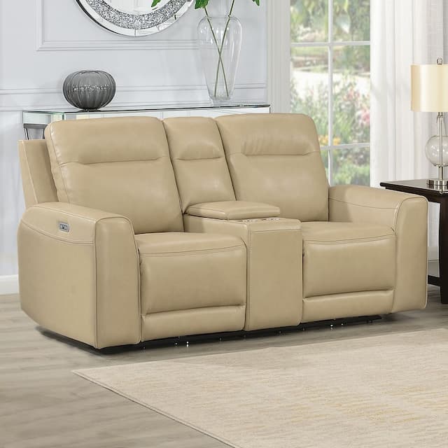 Doncella Power Reclining Console Loveseat