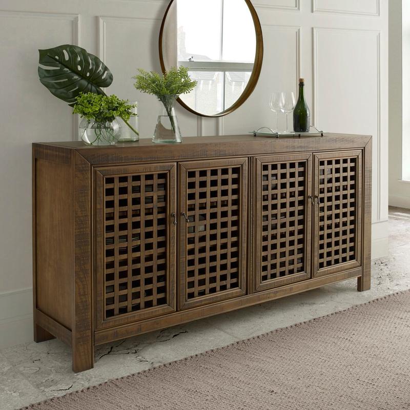 Rio 4 Door Accent Cabinet Mocha