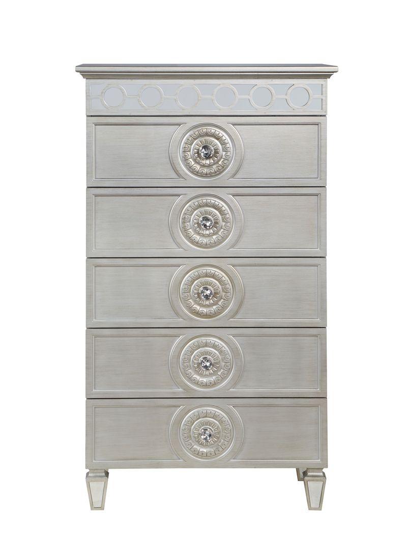 Varian Silver & Mirrored Finish Chest