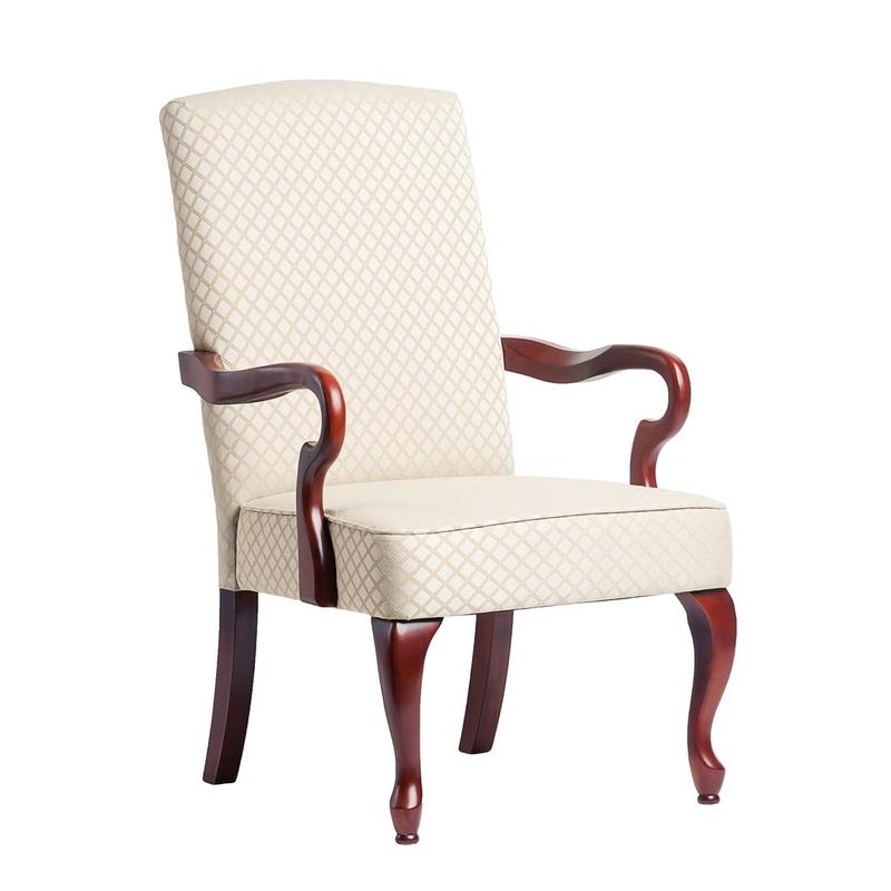 Derby Beige Gooseneck Arm Chair