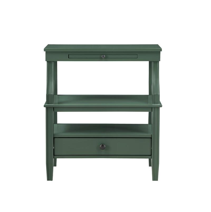 Newton Vintage Green Storage Nightstand