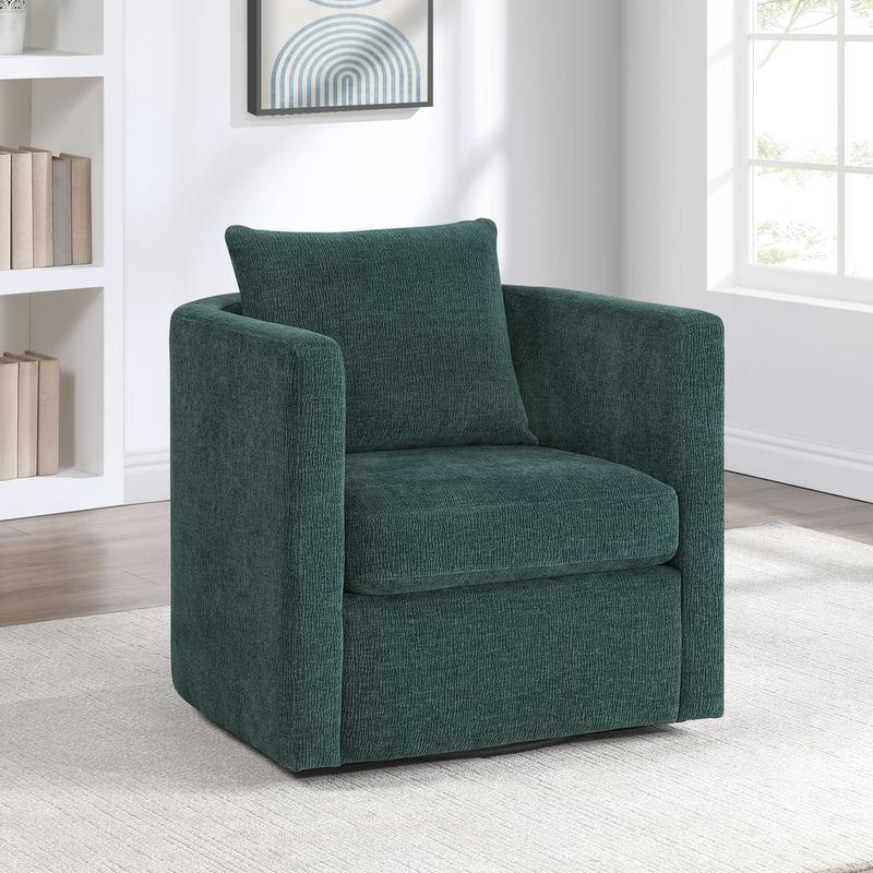 Sheldon Peacock Swivel Barrel Chair