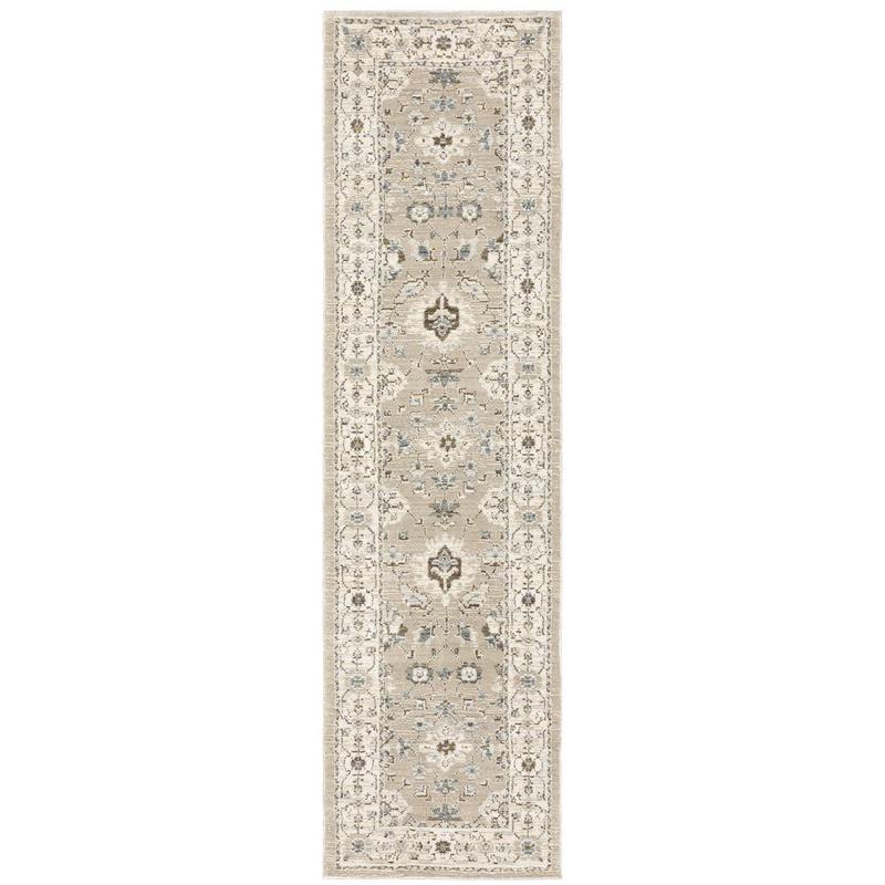 Andorra 8930L Beige/ Ivory Indoor Area Rug