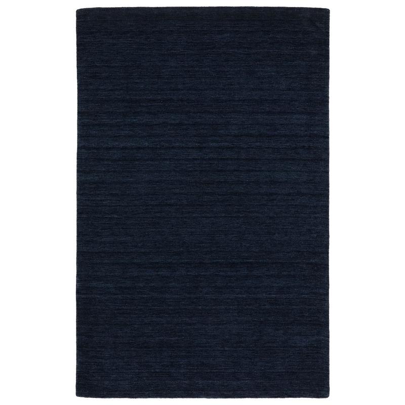 Aniston II 27119 Navy/Blue Hand-crafted Wool Area Rug