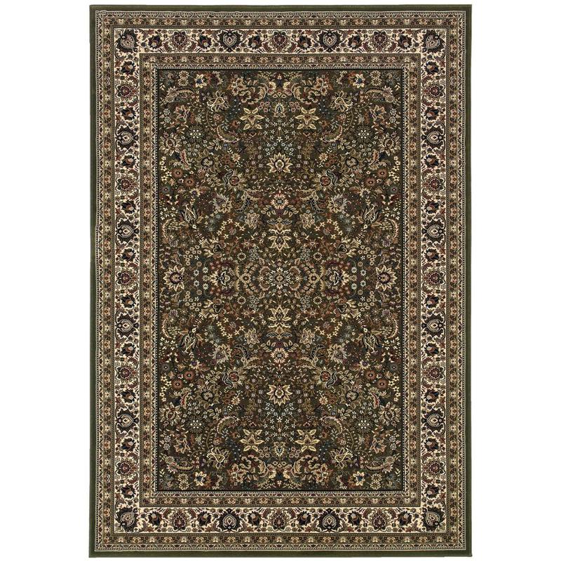 Ariana 213G8 Green/ Ivory Indoor Area Rug - 2' x 3'