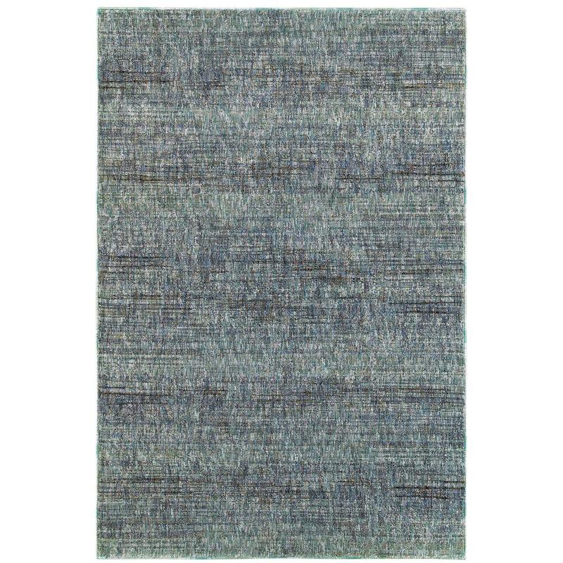Atlas 8033J Blue/ Grey Indoor Area Rug - 1'10" x 3'2"