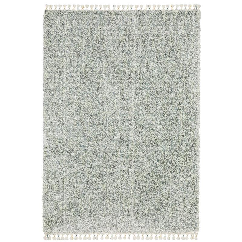 Axis AX02A Light Blue/Ivory Indoor Area Rug - 3'10" x 5'5"