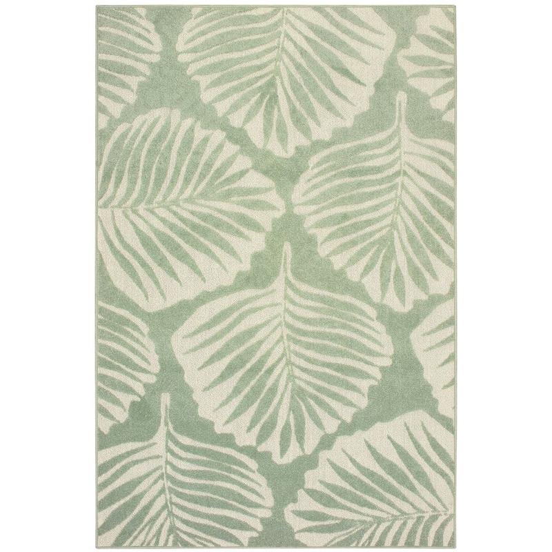 Barbados 8027Z Green/ Ivory Indoor/Outdoor Area Rug - 9'10" x 12'10"