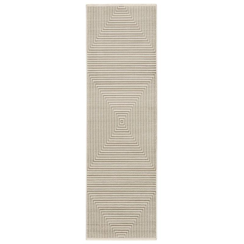 Bauer 4150E Beige/ Ivory Indoor Area Rug - 2'3" x 7'6"