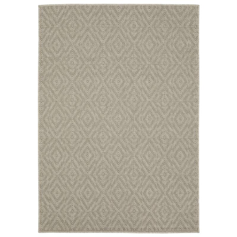 Caicos CA08A Grey/ Light Grey Ultimate Performance Area Rug - 3'3" x 5'