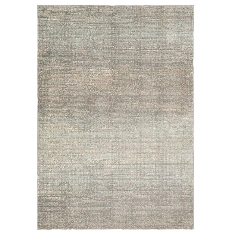 Capistrano 524A1 Grey/ Green Indoor Area Rug - 9'10" x 12'10"