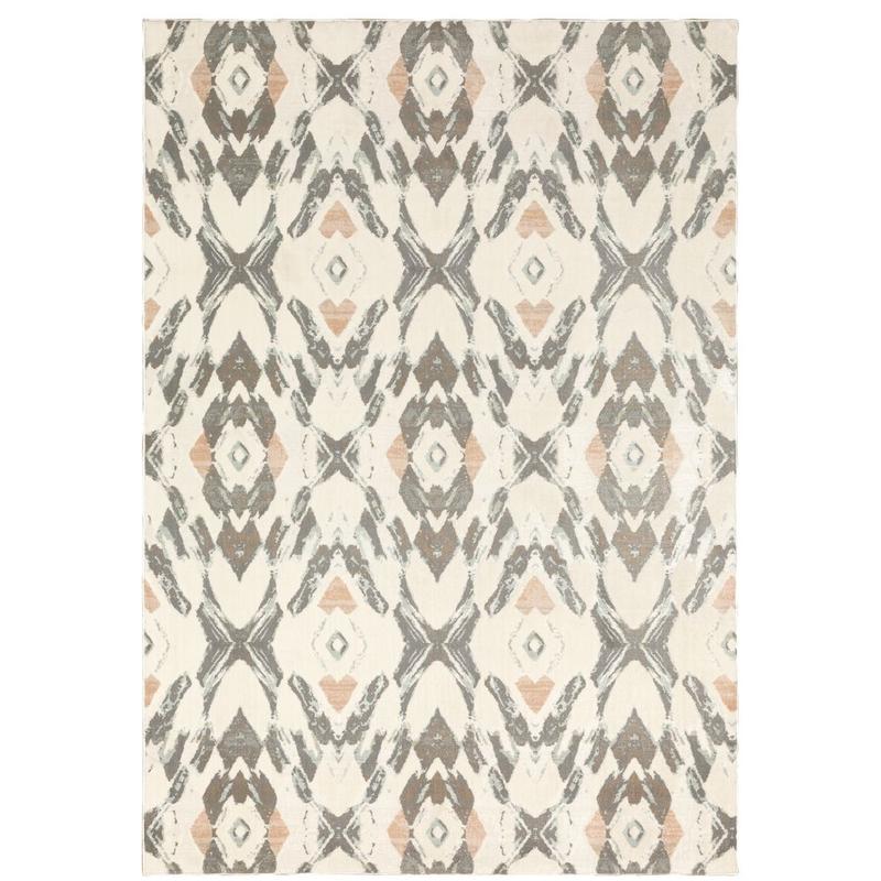 Capistrano 534A1 Ivory/ Pink Indoor Area Rug - 9'10" x 12'10"