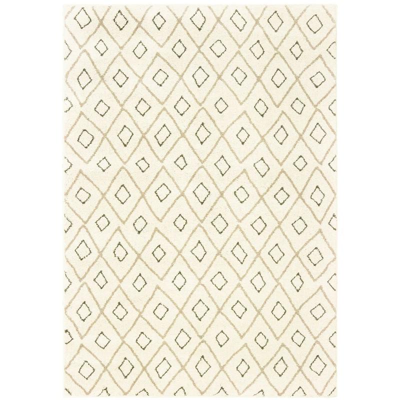 Carson 3943G Ivory/ Sand Indoor Area Rug - 3'10" x 5'5"