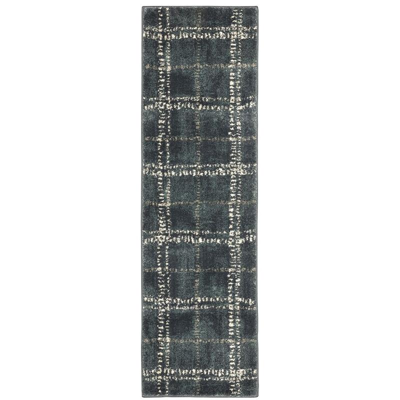 Carson 0746J Blue/ Ivory Indoor Area Rug