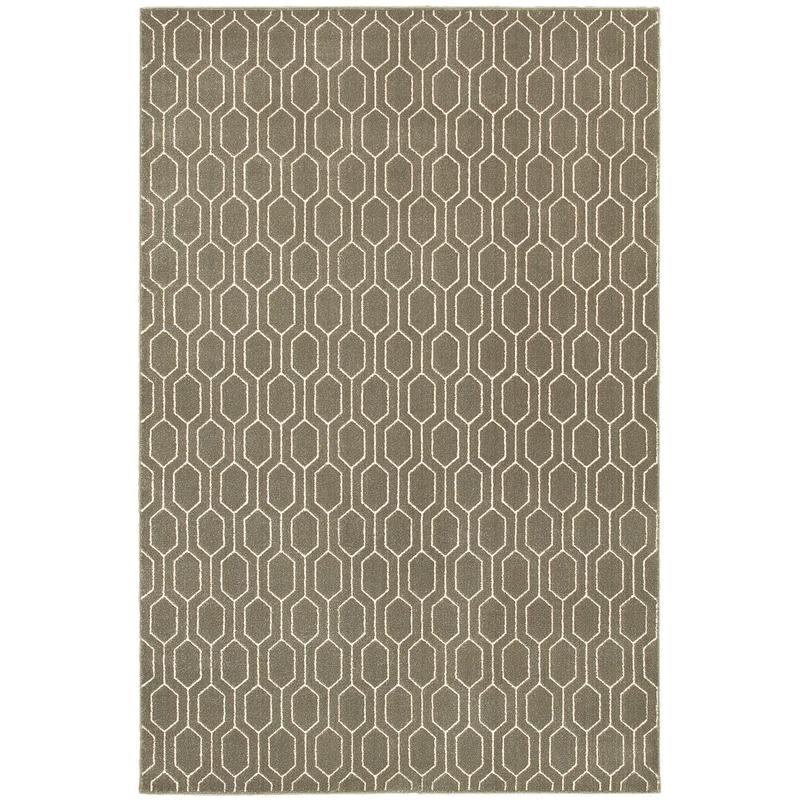 Ellerson 8021D Grey/ Ivory Indoor Area Rug