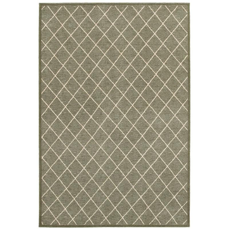 Ellerson 090E4 Grey/ Ivory Indoor Area Rug - 9'10" x 12'10"