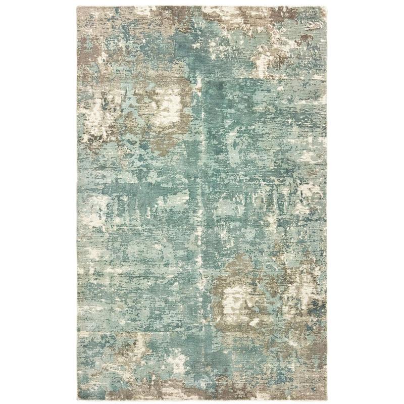 Formations 70005 Blue/ Grey Indoor Area Rug - 6' x 9'