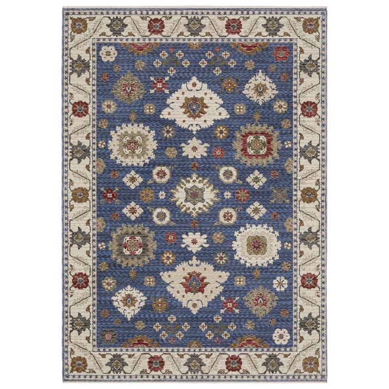 Hastings HA06Z Blue/ Ivory Indoor Area Rug