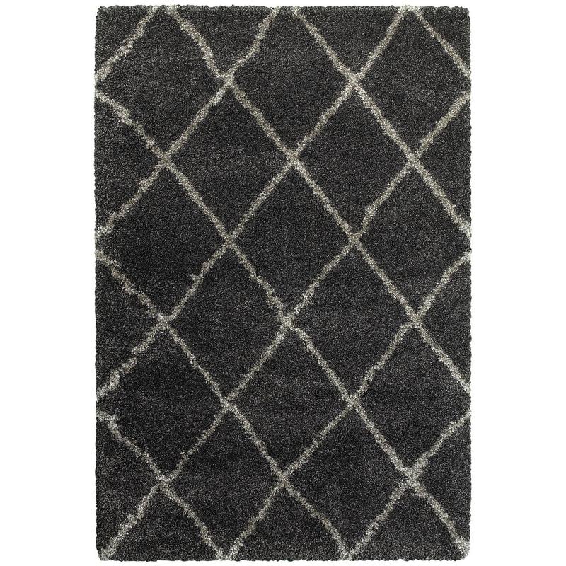 Henderson 090K1 Charcoal/ Grey Indoor Area Rug - 1'10" x 3'3"