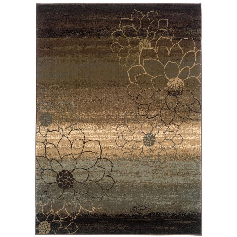 Hudson 074A1 Brown/ Beige Indoor Area Rug