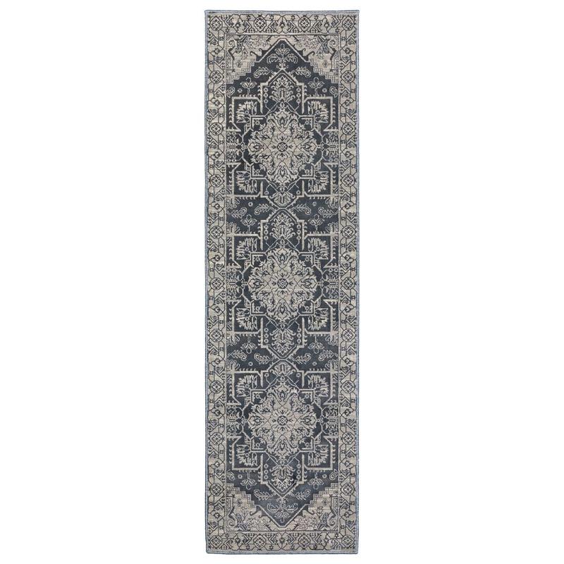 Intrigue INT07 Blue/ Grey Indoor Area Rug