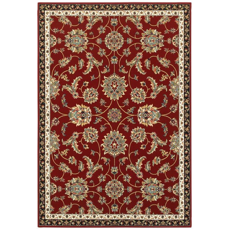 Kashan 370RI Red/ Multi Indoor Area Rug - 1'10" x 3'